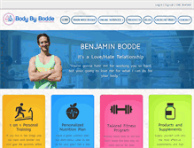 Tablet Screenshot of bodybybodde.com